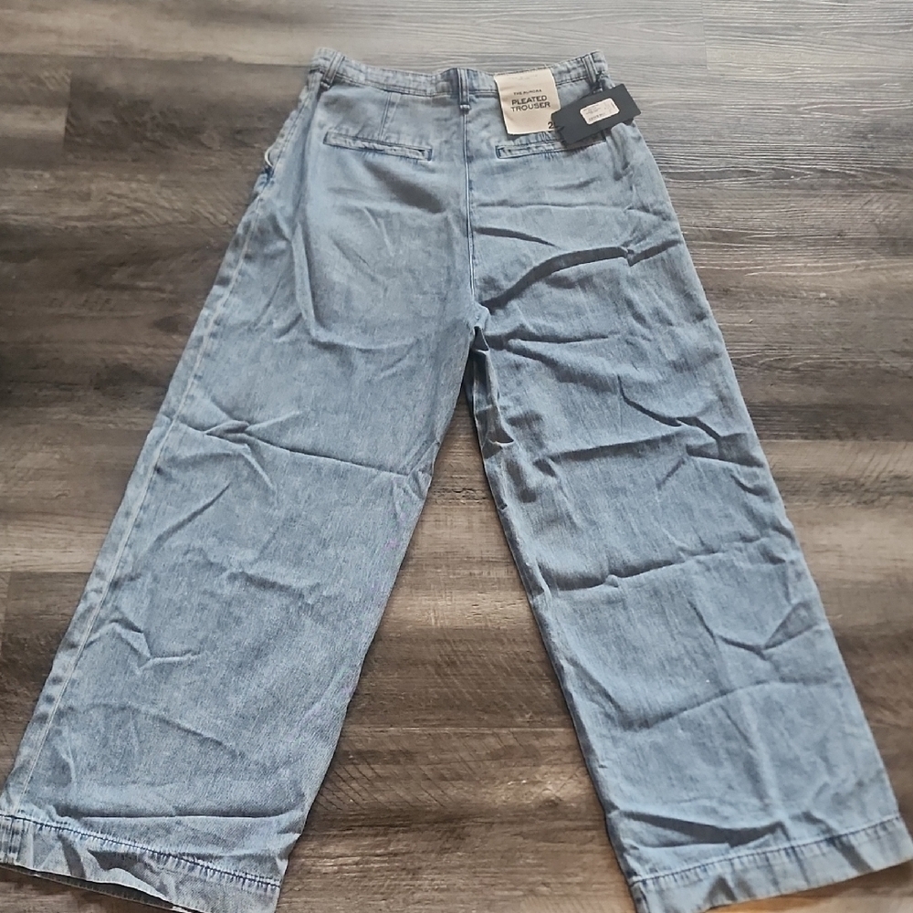 rag & bone Aurora Pleated Trousers in Light Blue - Picture 4 of 6